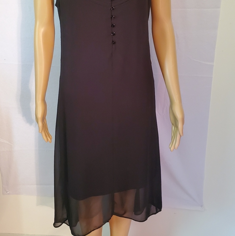 NWT Express Black Spaghetti Strap Dress Petite - Picture 2 of 6